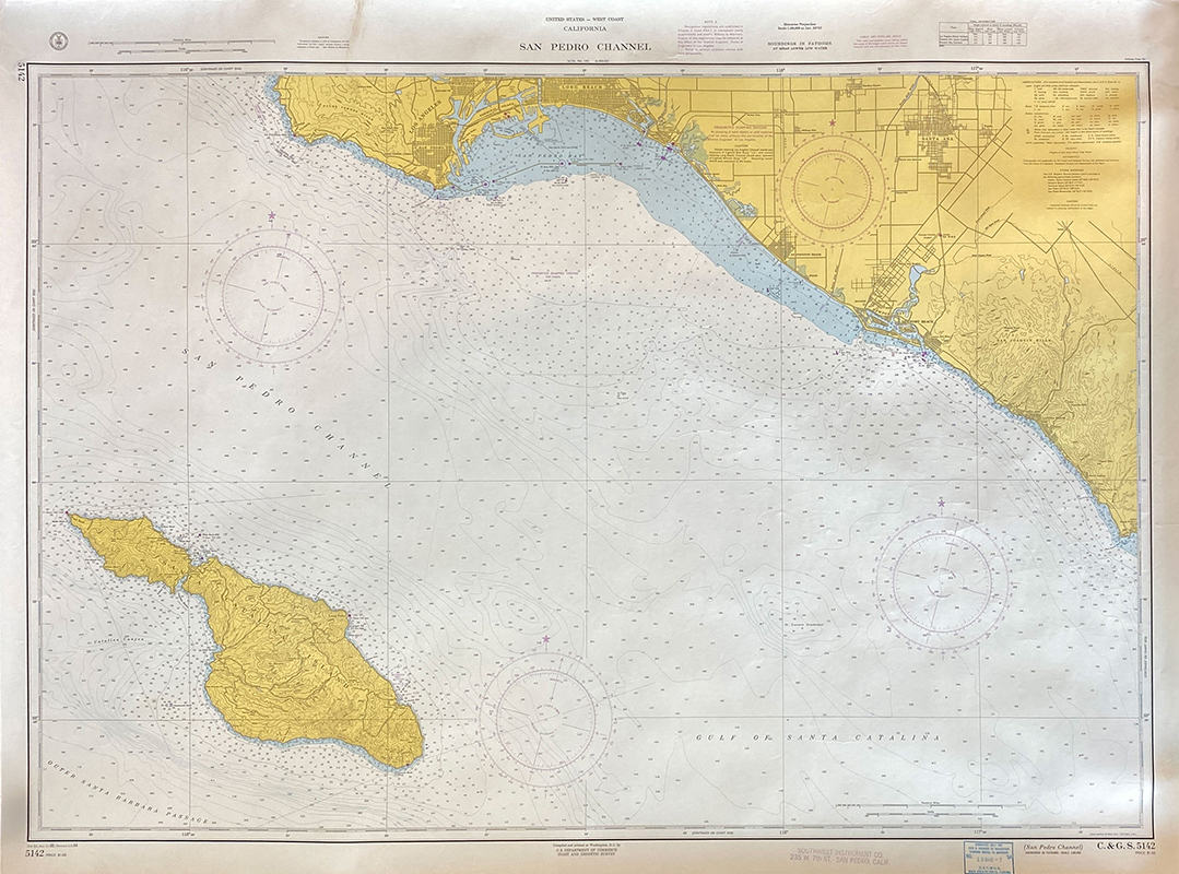 San Pedro Channel (Vintage Map)